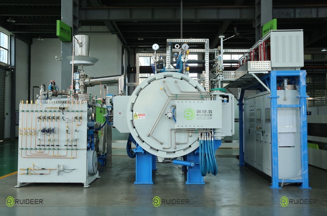Forneau de compression sous vide à foyer coulissant 6-10MPa jusqu'à 1600°C pour le déwaxage et le panneau à gaz MFC H2/N2/Ar dans les environnements industriels