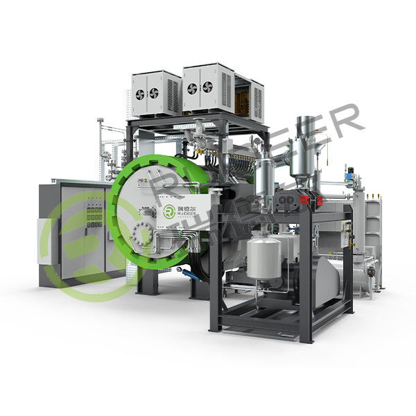 Forneau à vide industriel d'espace efficace personnalisé avec fonctionnalités optionnelles Système de circulation de gaz et diverses spécifications