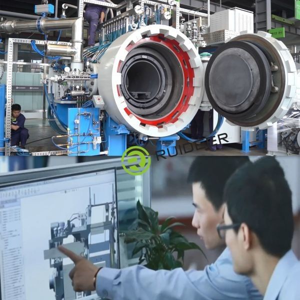 Élément chauffant en graphite pour four à vide haute température - Température de conception 1200-2500°C - Personnalisable pour une capacité de 10-15T