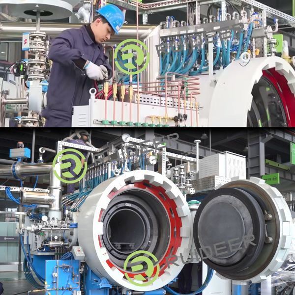 Type de four à vide Forneau de frittage sous pression en couleur de peinture grise pour le frittage avancé