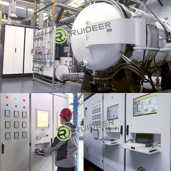 Four à braser sous vide haute température 1550C pour système triphasé cinq fils 380V 50HZ Alimentation de commande