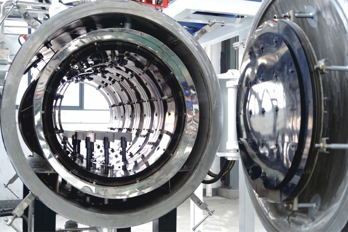 Four à frittage de métal 220 kVA avec élément chauffant en molybdène et zone de travail de 300 mm × 300 mm × 900 mm