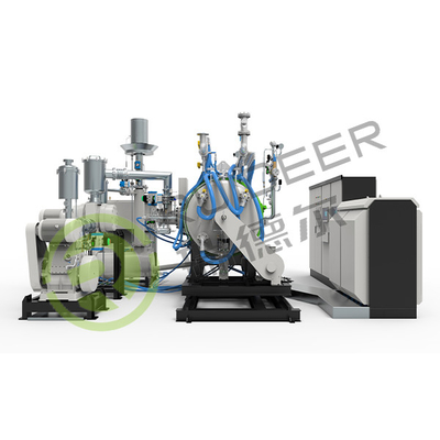 Forneau HIP à refroidissement rapide sous vide horizontal avec une pression de 10 mPa et une température maximale de fonctionnement de 1800 °C.