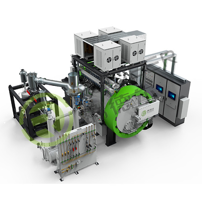 Forneau de compression sous vide horizontal température uniforme atmosphère et frittage précis pour les normes industrielles