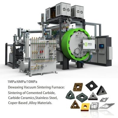 Projet clé en main d'outil de découpe de carbure de tungstène/cimenté avec four à frittage à pression de gaz intelligent