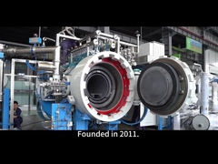 1200-1800C fourneuse de chauffage périodique avec porte double